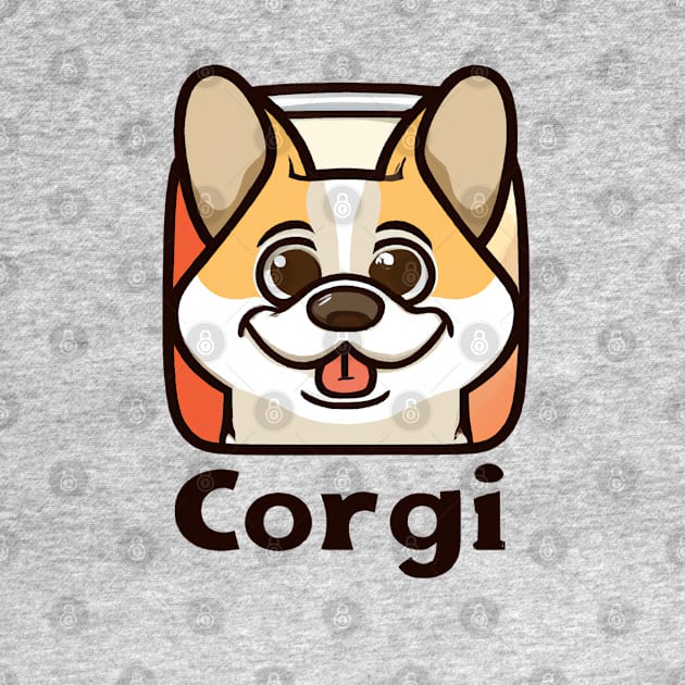 Corgi Logo by Tropical Corgi's